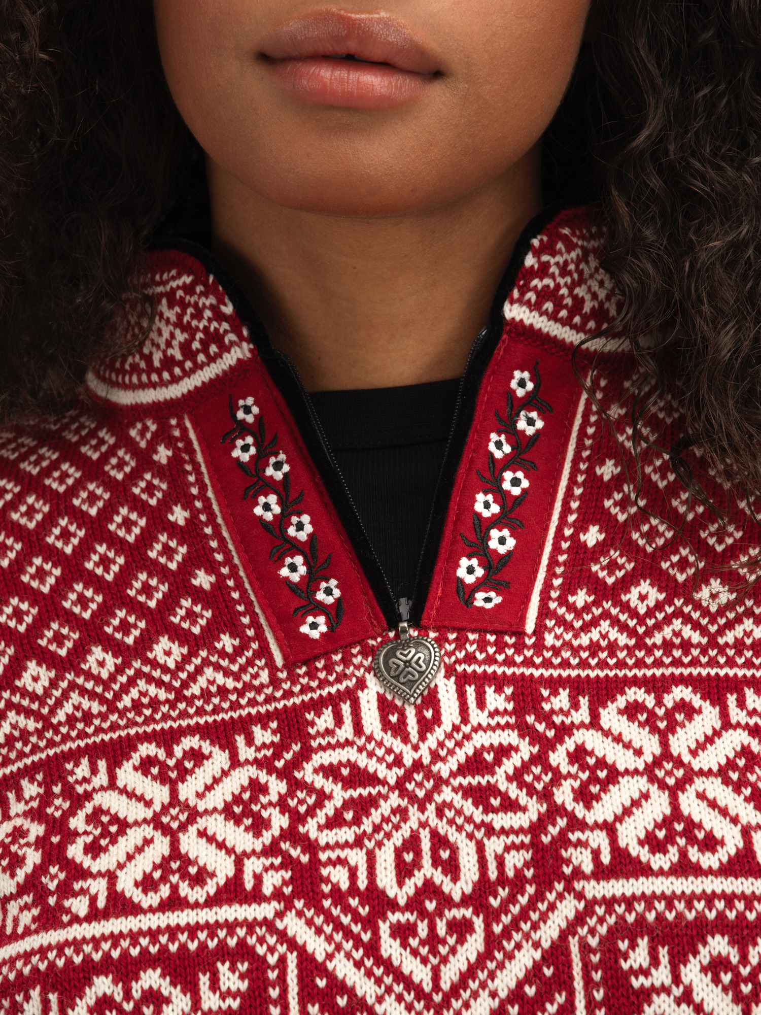 Peace Women’s Knit Sweater  red