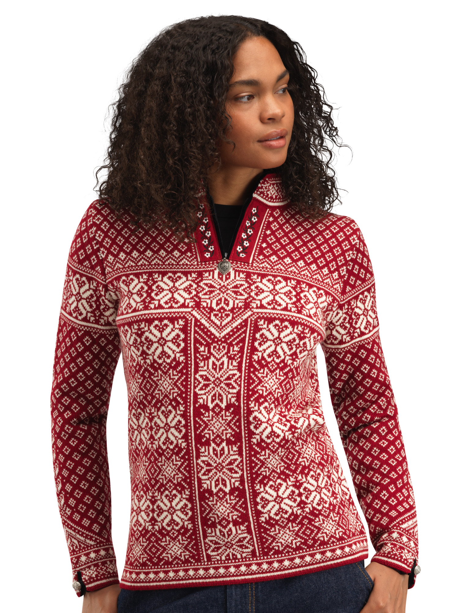 Peace Women’s Knit Sweater  red