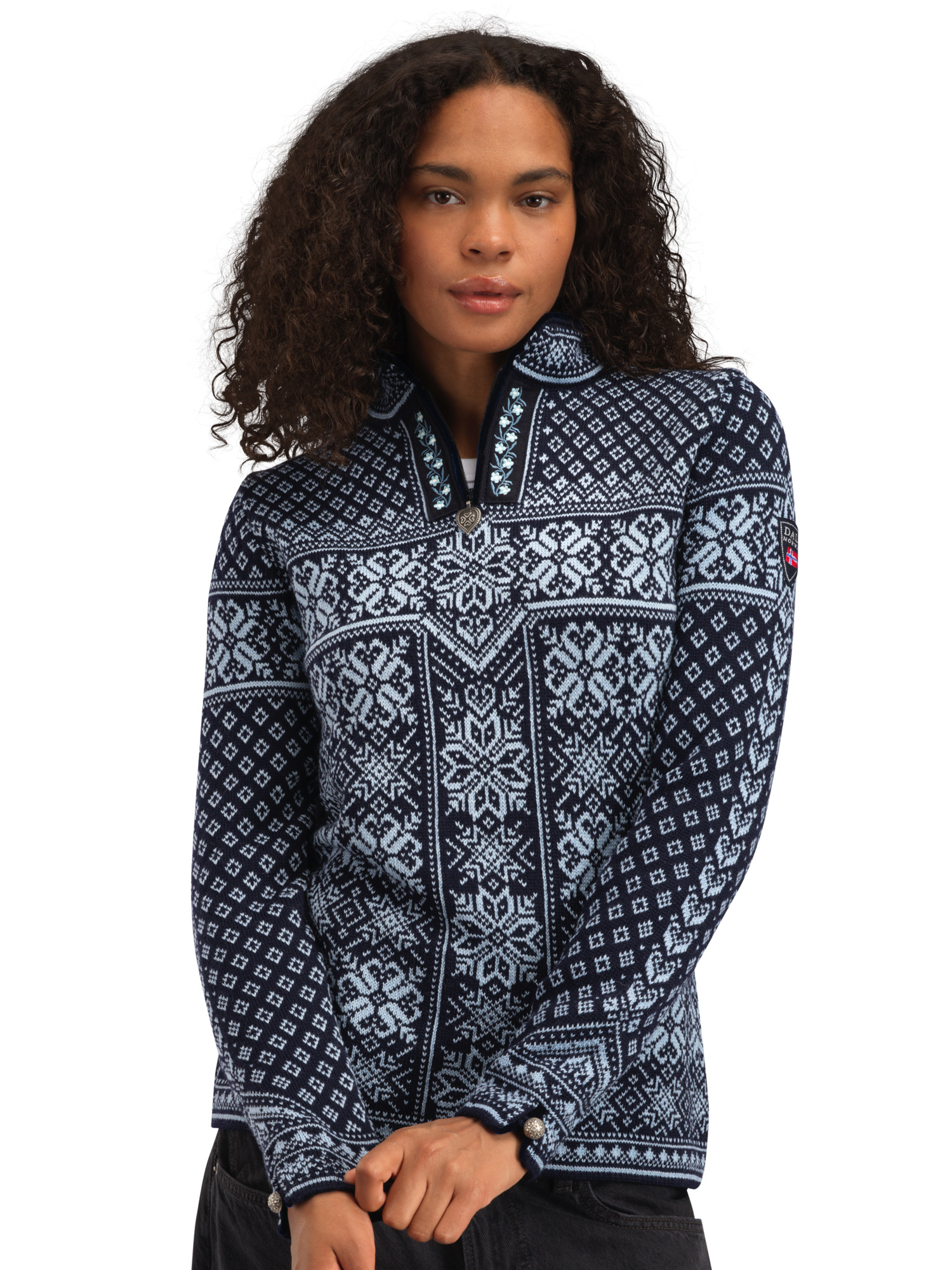 Peace Women’s Knit Sweater  blue