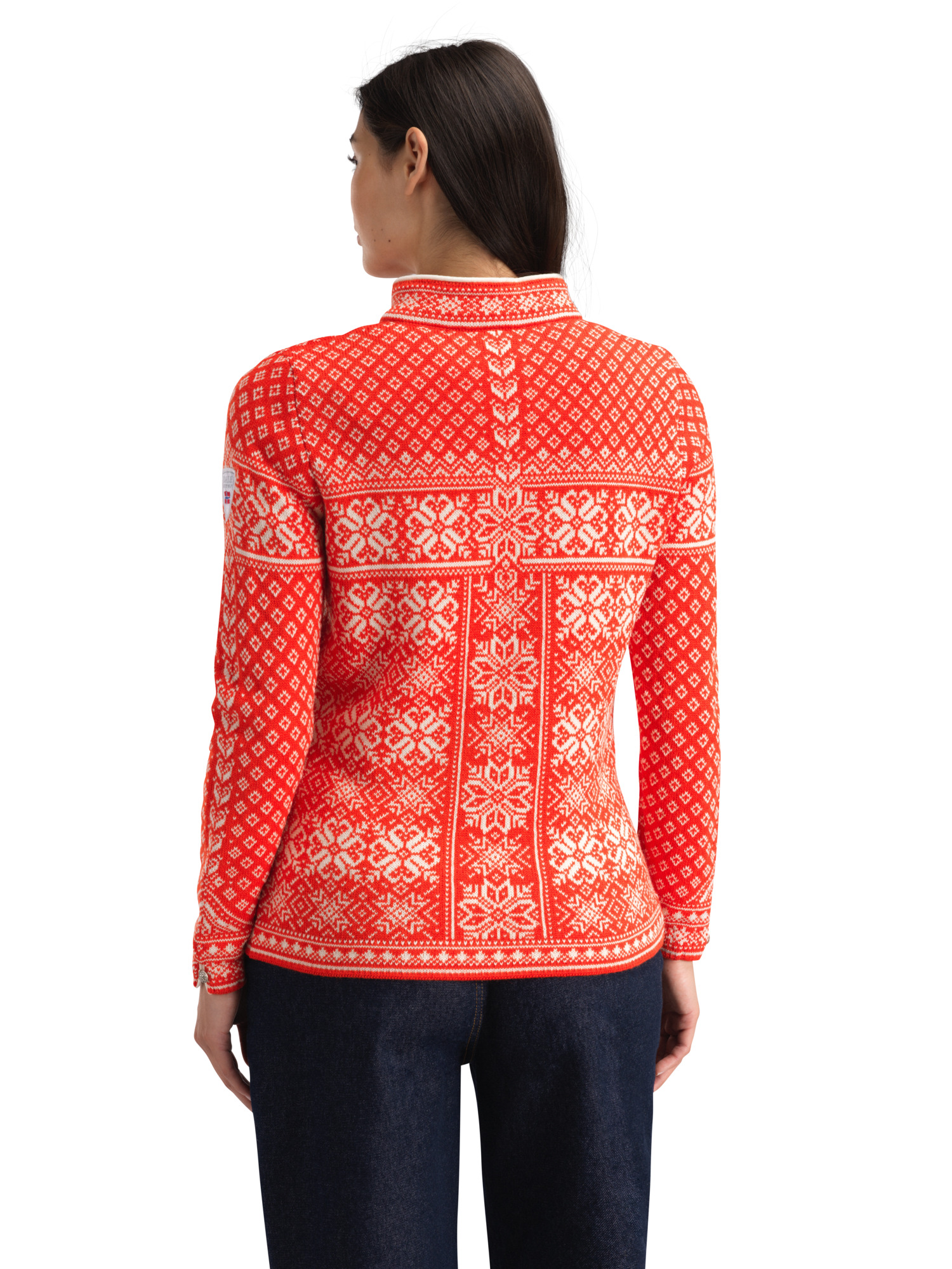 Peace Women’s Knit Sweater  Roth Red Offwhite