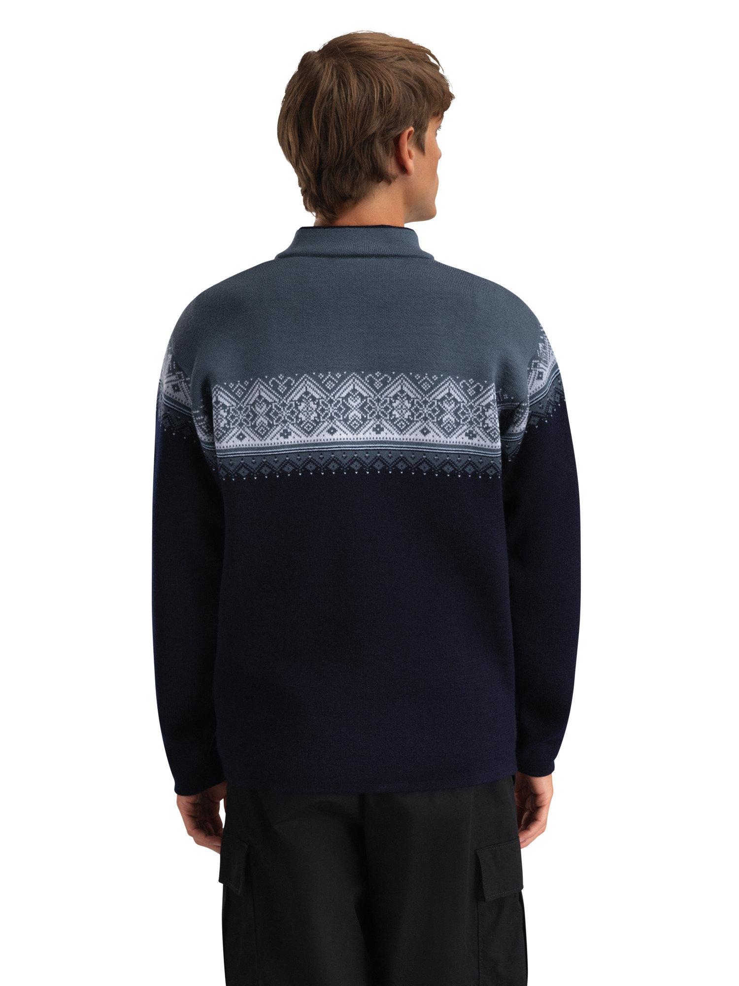 Moritz Men’s Sweater - Merino Wool Marine Steel Ice