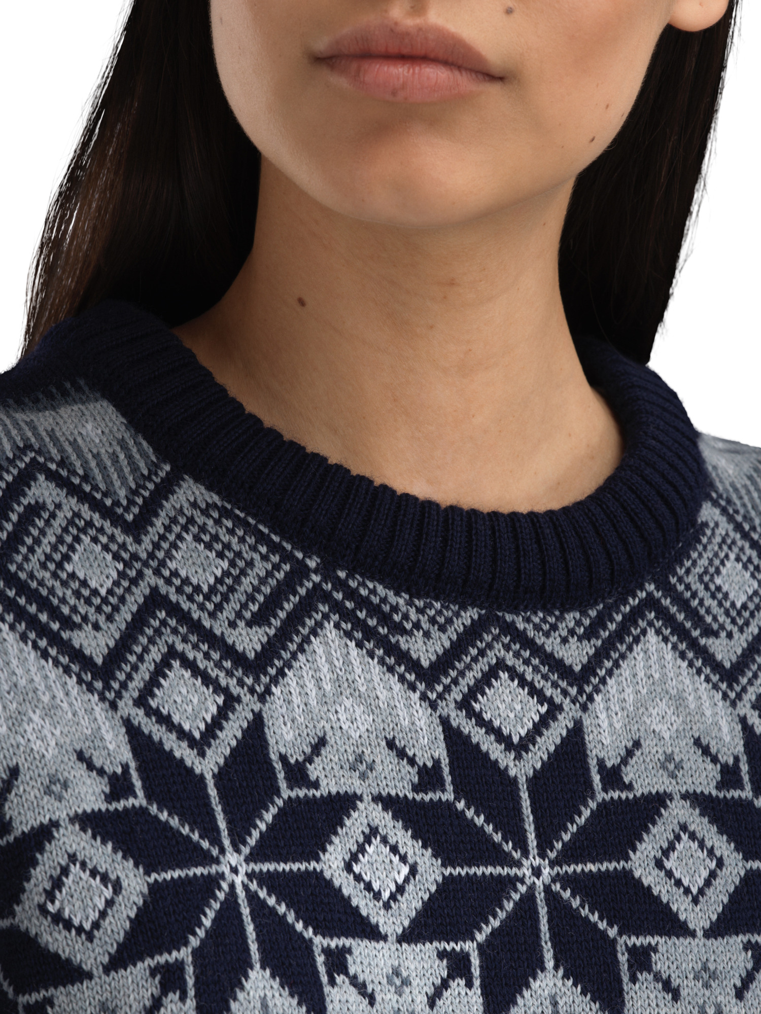 Vilja Women's Sweater Mid Blue Marine Steel